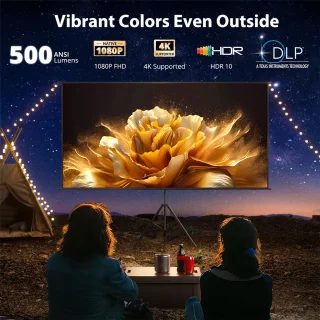 ETOE Dolphin DLP Projector 1080P Google TV Certified