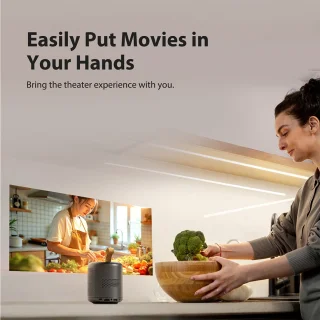 ETOE Dolphin DLP Projector 1080P Google TV Certified
