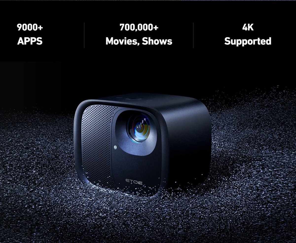 ETOE E3 Pro Android TV 11.0 Projector 1080P 600 ANSI