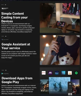 ETOE E3 Pro Android TV 11.0 Projector 1080P 600 ANSI