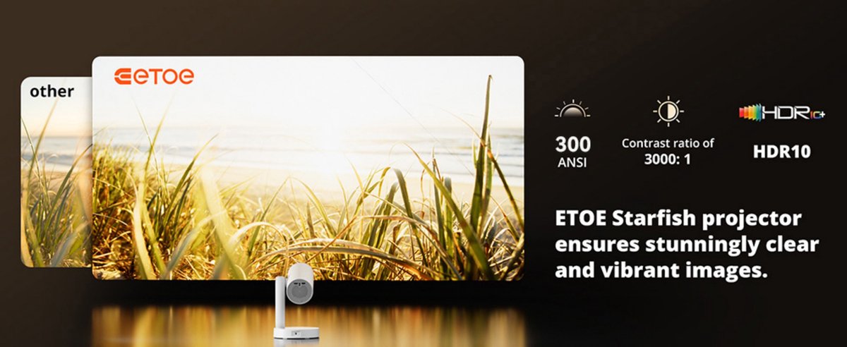 ETOE Starfish Android TV 11.0 Projector