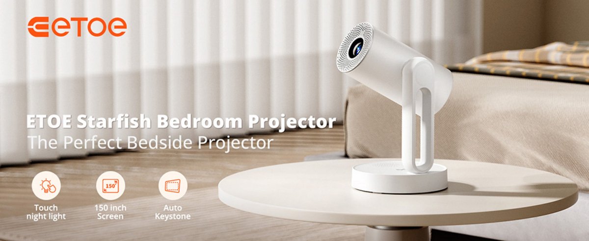 ETOE Starfish Android TV 11.0 Projector