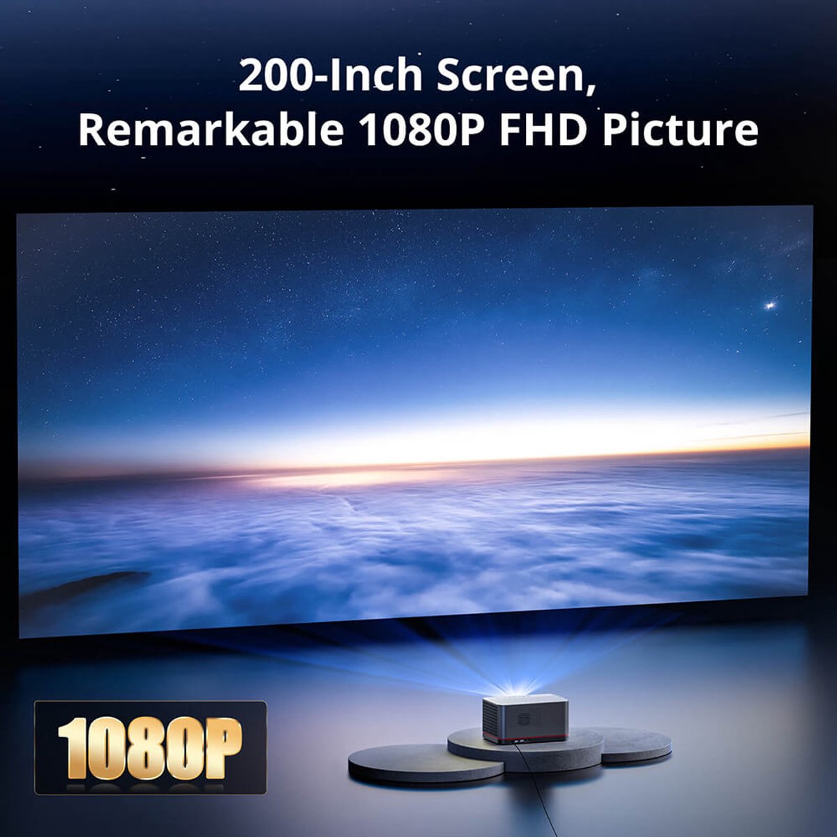 ETOE Whale Pro Android TV 1080P projector
