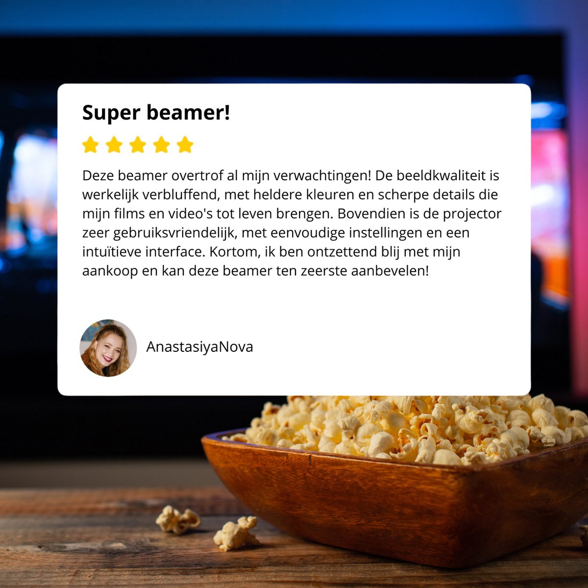 Forexa Beamer 100 Inch Full HD 1080P
