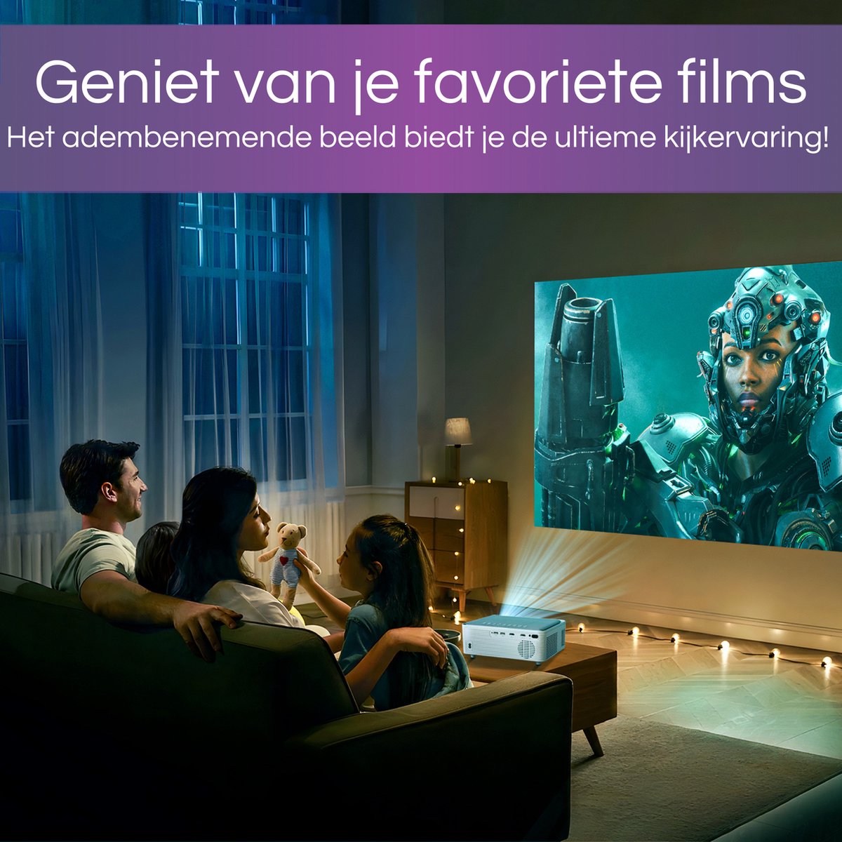 Forexa Beamer 100 Inch Full HD 1080P