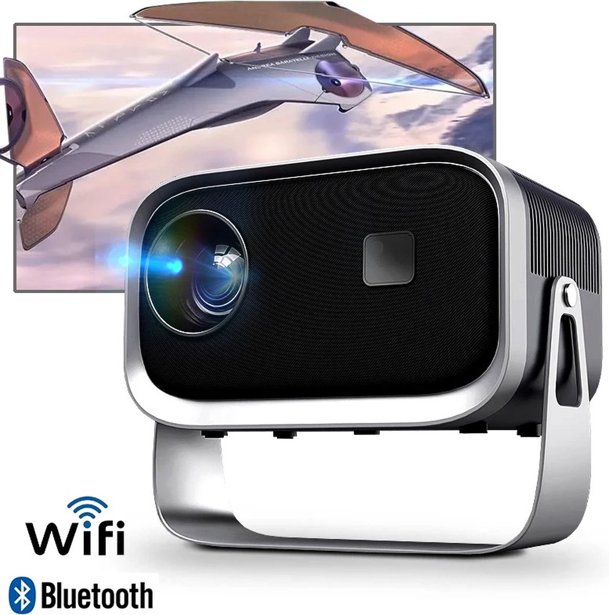 Fs2 4K HD Mini Beamer WiFi Bluetooth Android 11
