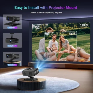 Fubzz 4K Draagbare Smart Projector