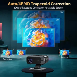 Fubzz 4K Draagbare Smart Projector