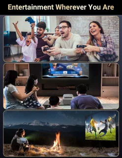 Fuegobird A6 1080P Full HD Smart Projector 2GB RAM 32GB ROM Grijs