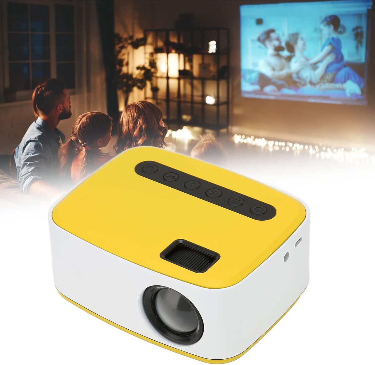 Fuegobird T20 Mini Beamer Projector Wit