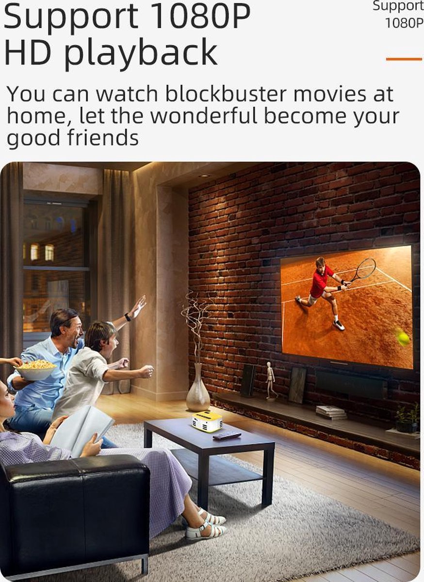 Fuegobird Upgrade Smart Mini Beamer Projector
