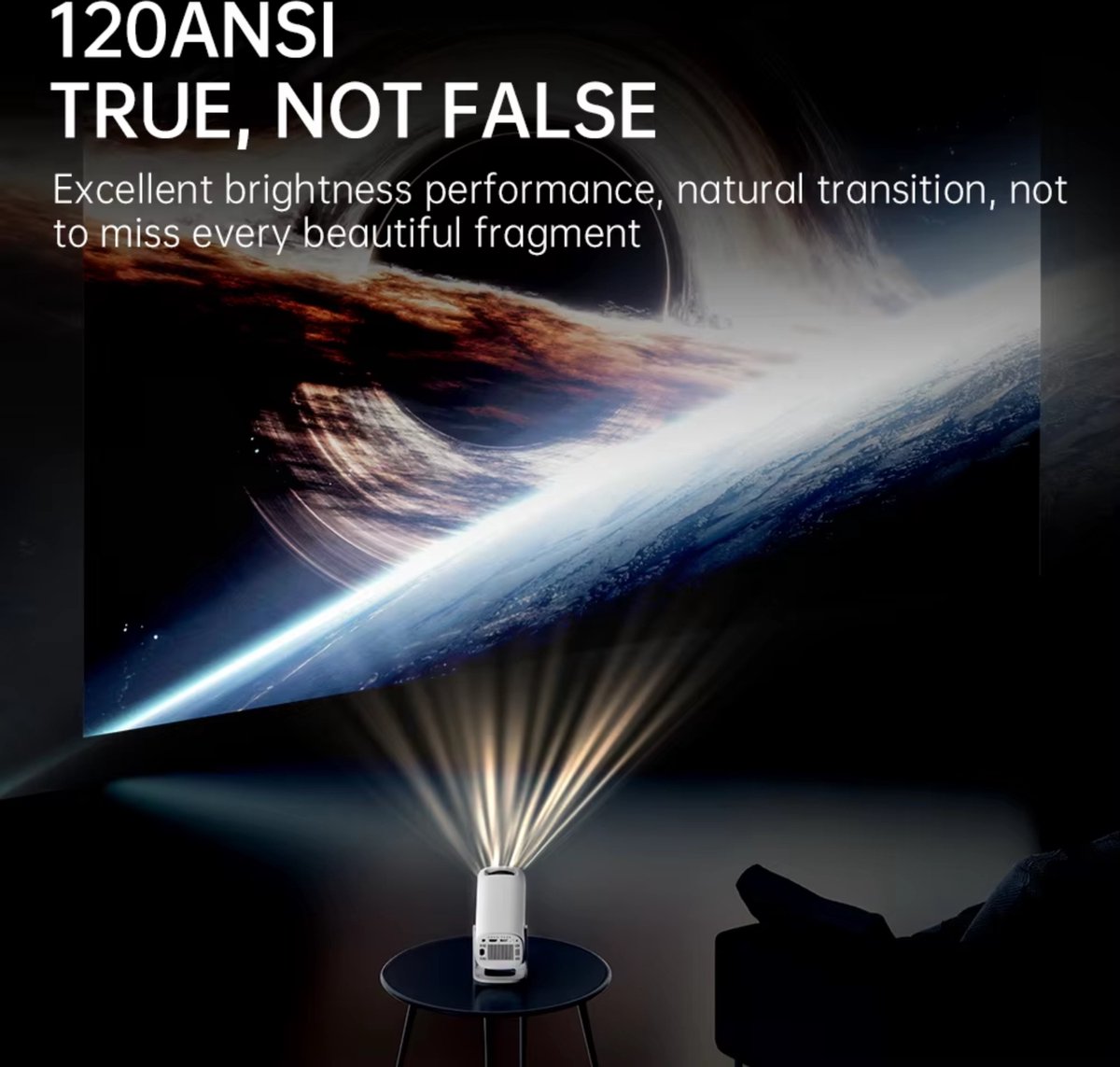 Gaming Projector 1280x720P Android 11 Dual WiFi 64GB TF Kaart