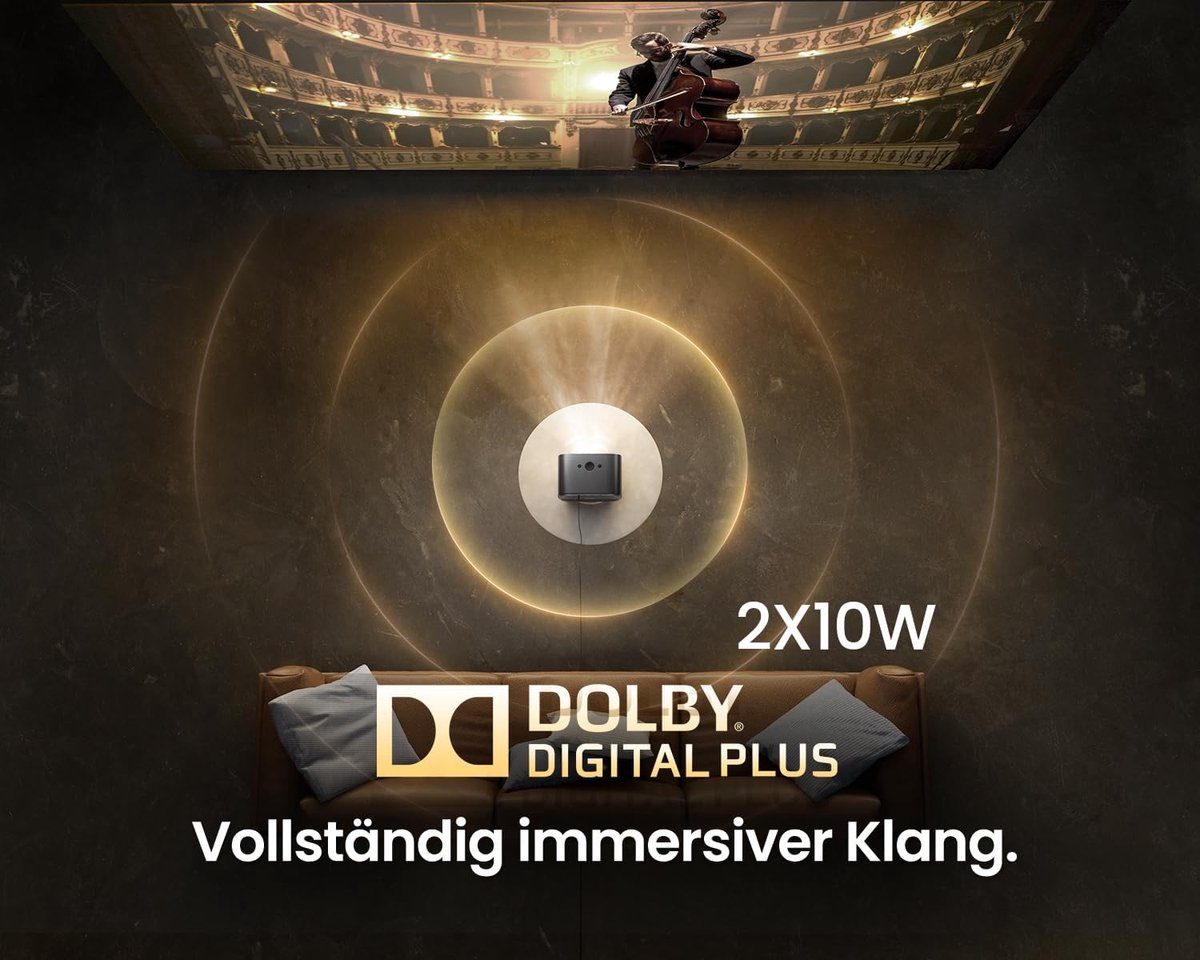 Gimbal5 Slimme mini-beamer Android 11 Full HD Native 1080p