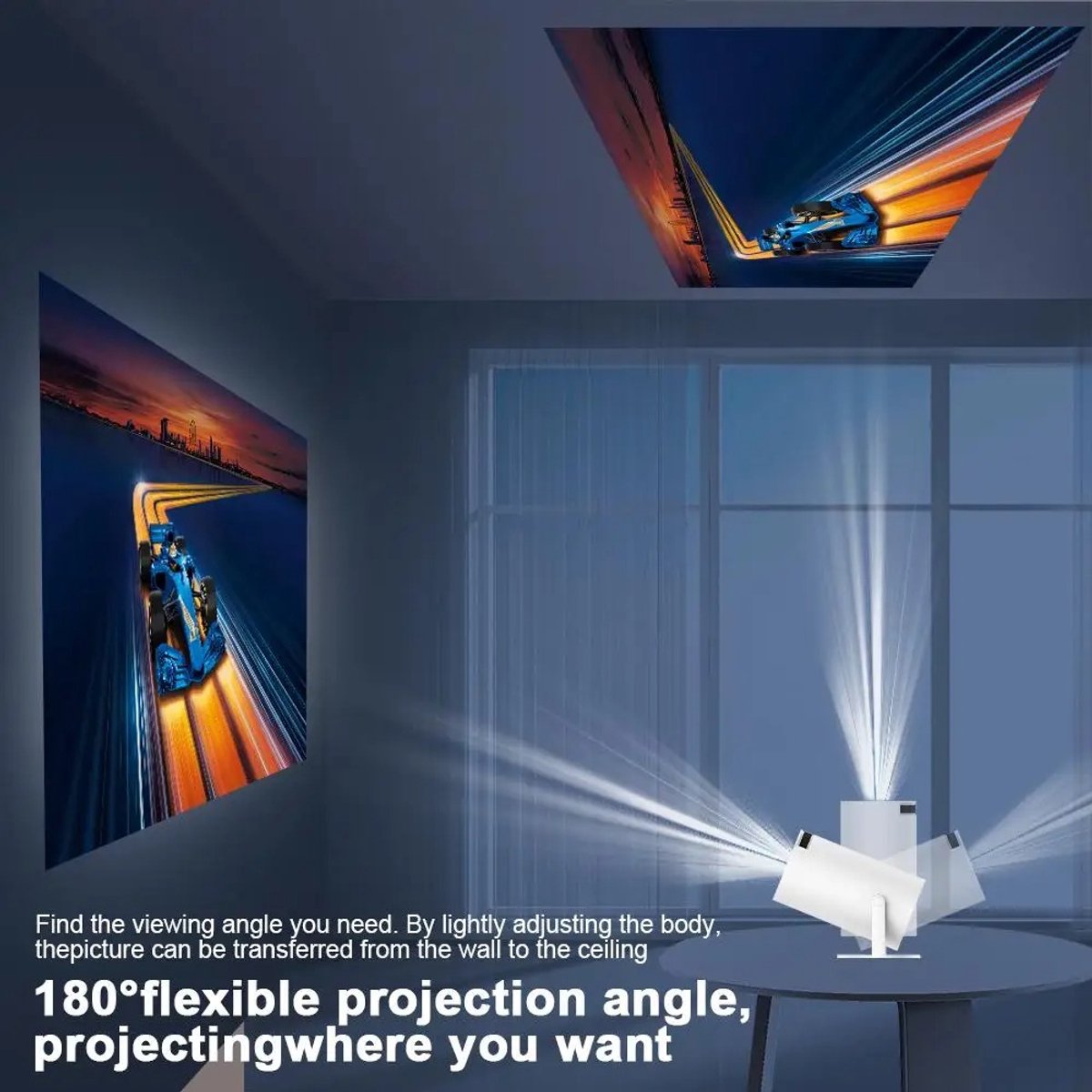 Gj300 Smart Projector Android 11 720P Wifi 6 Bluetooth 5.0
