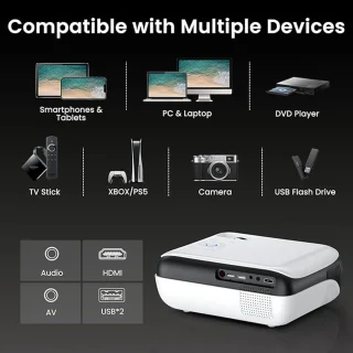 H1 Mini Beamer - Draagbare Projector