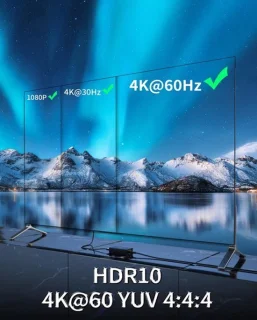 HDMI-extender 4K 60 Hz 50 m - zwart