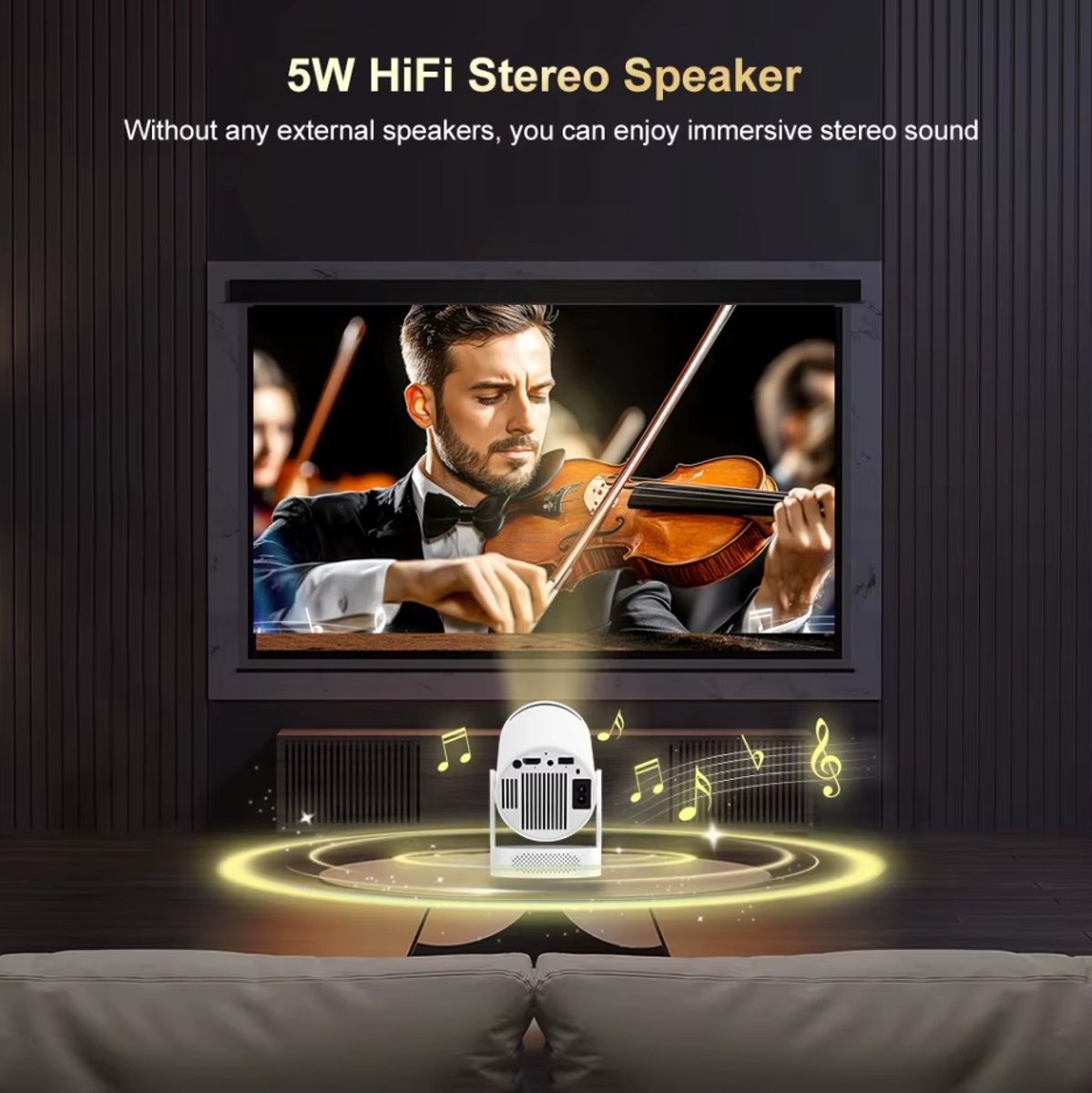 Hy300 Pro Mini Beamer 4K Android 11 Dual Wifi6