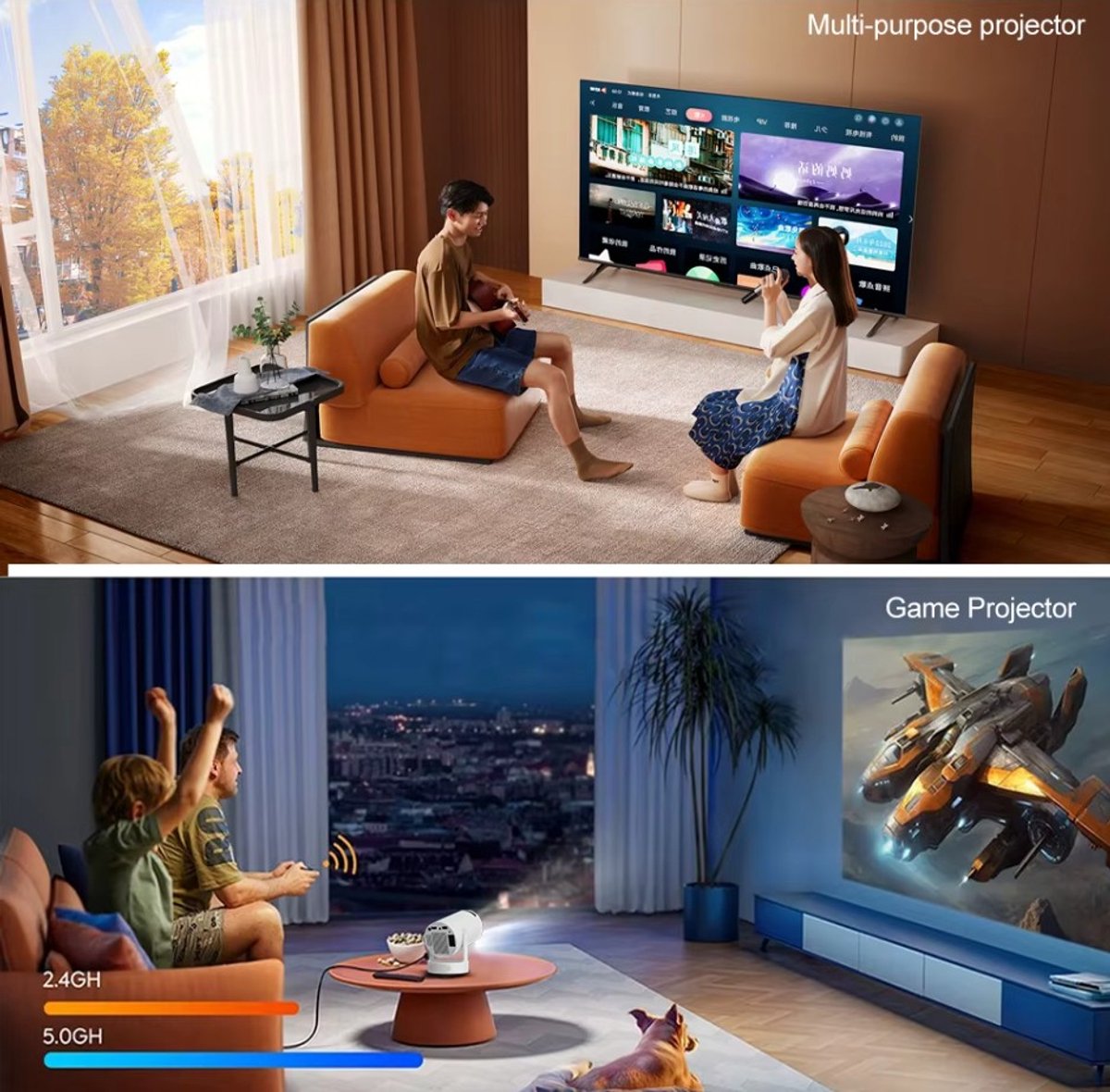 Hy300 Pro Mini Beamer 4K Android 11 Dual Wifi6