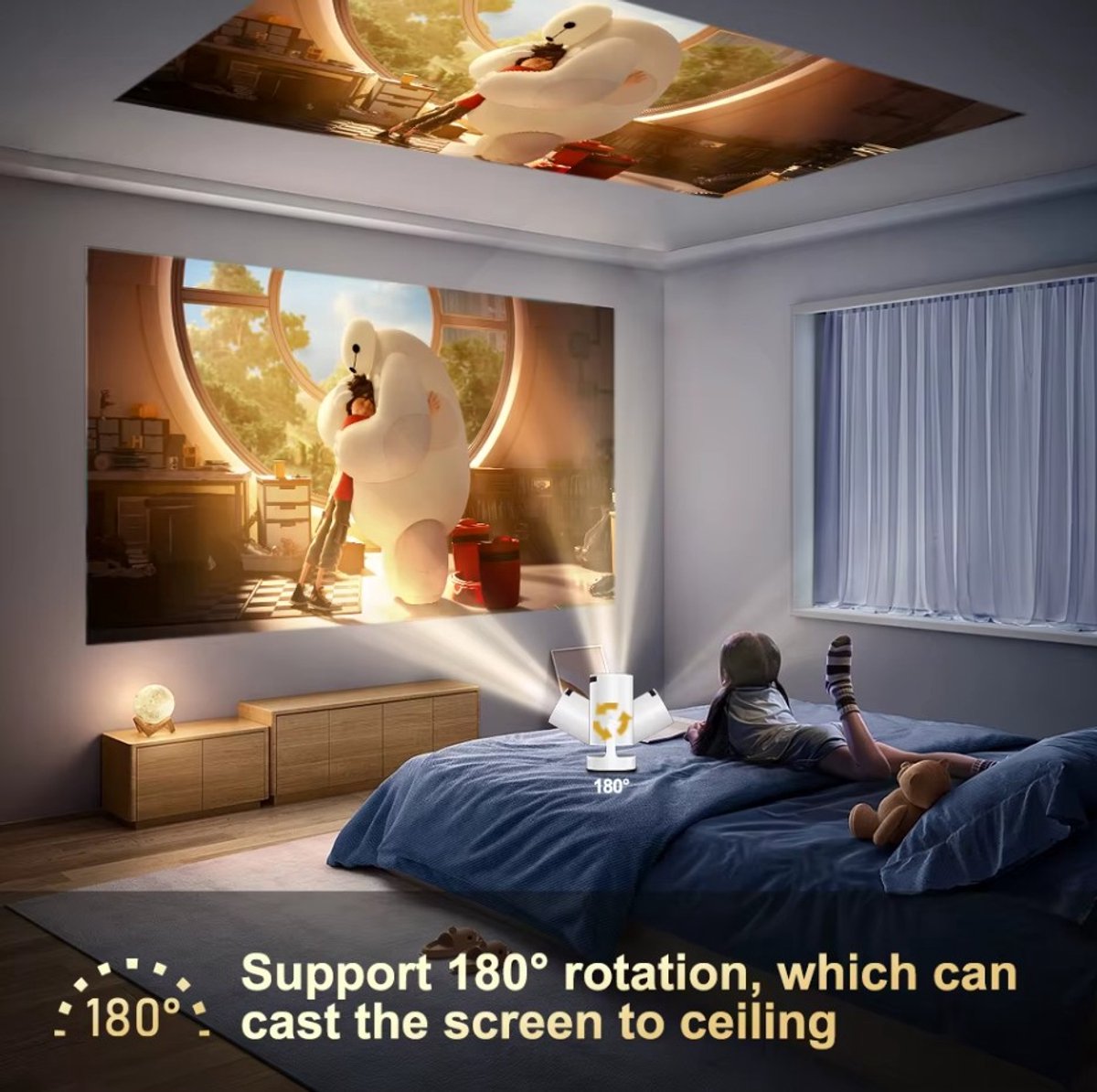 Hy300 Pro Mini Beamer 4K Android 11 Dual Wifi6