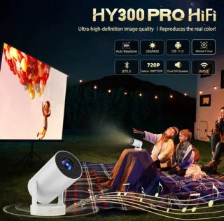 Hy300 Pro Mini Beamer 4K Android 11 Dual Wifi6