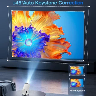 HY300 Pro Mini Beamer - Projector - Wit