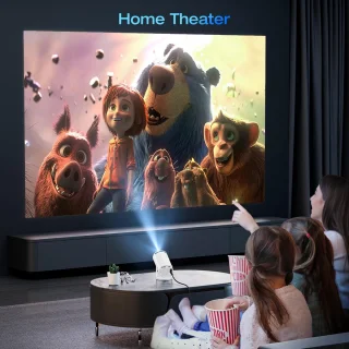HY300 Pro Mini Beamer - Projector - Wit