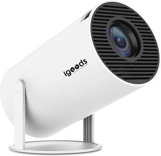 Igoods Mini-beamer HD WiFi Bluetooth Wit