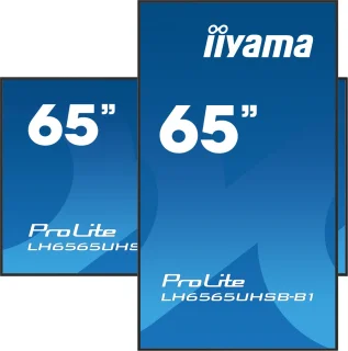 iiyama LH6565UHSB-B1 64.5" LED Beeldkrant 4K Ultra HD Zwart