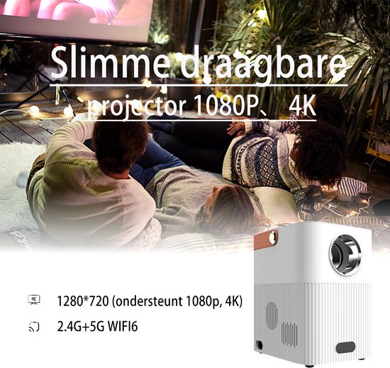 JIGUO S1 Mini Beamer Full HD Android 13.0