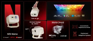 JmGO N1S Nano DLP Beamer 1080P Google TV