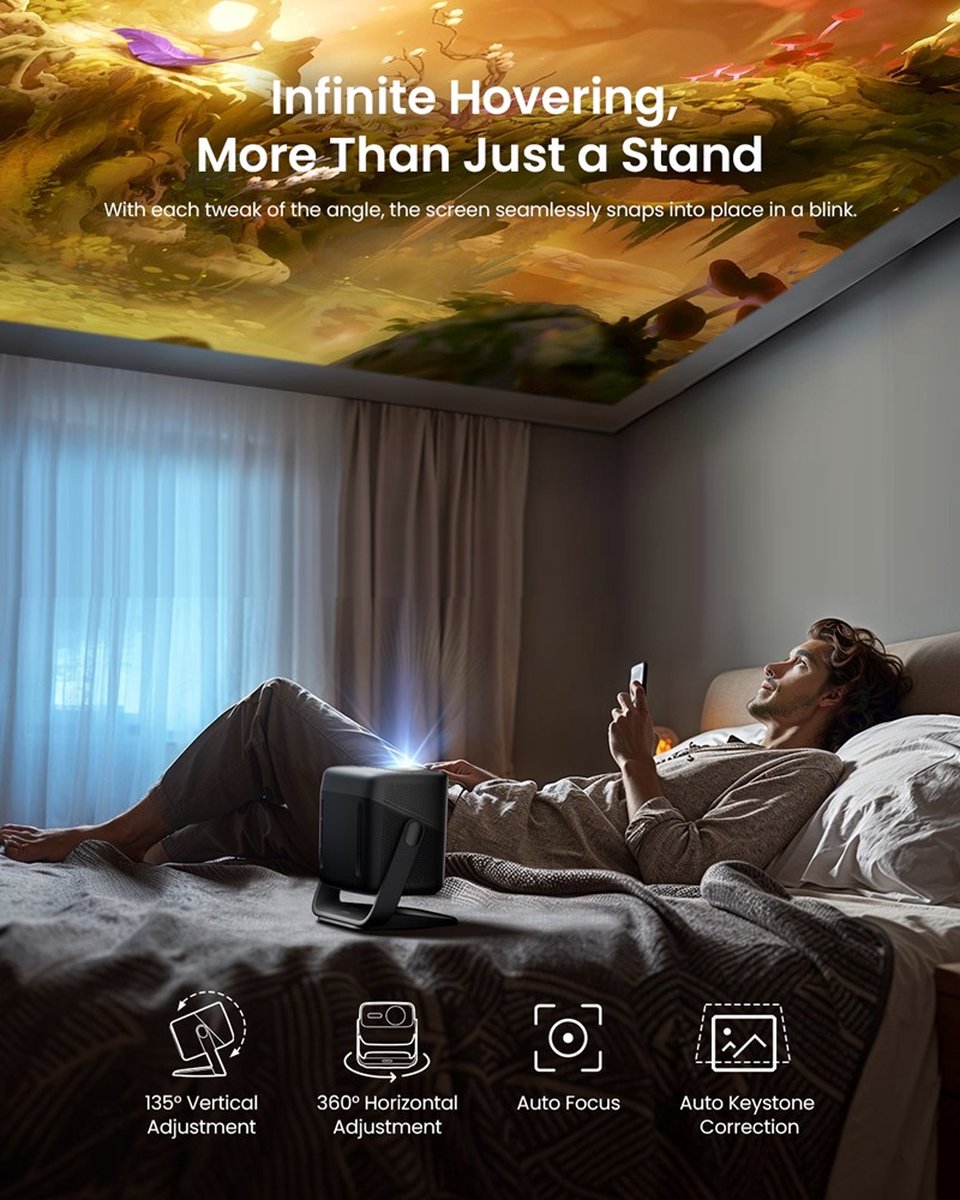 Wat vinden we goed aan de JmGO N1S Ultra 4K DLP Beamer Google TV