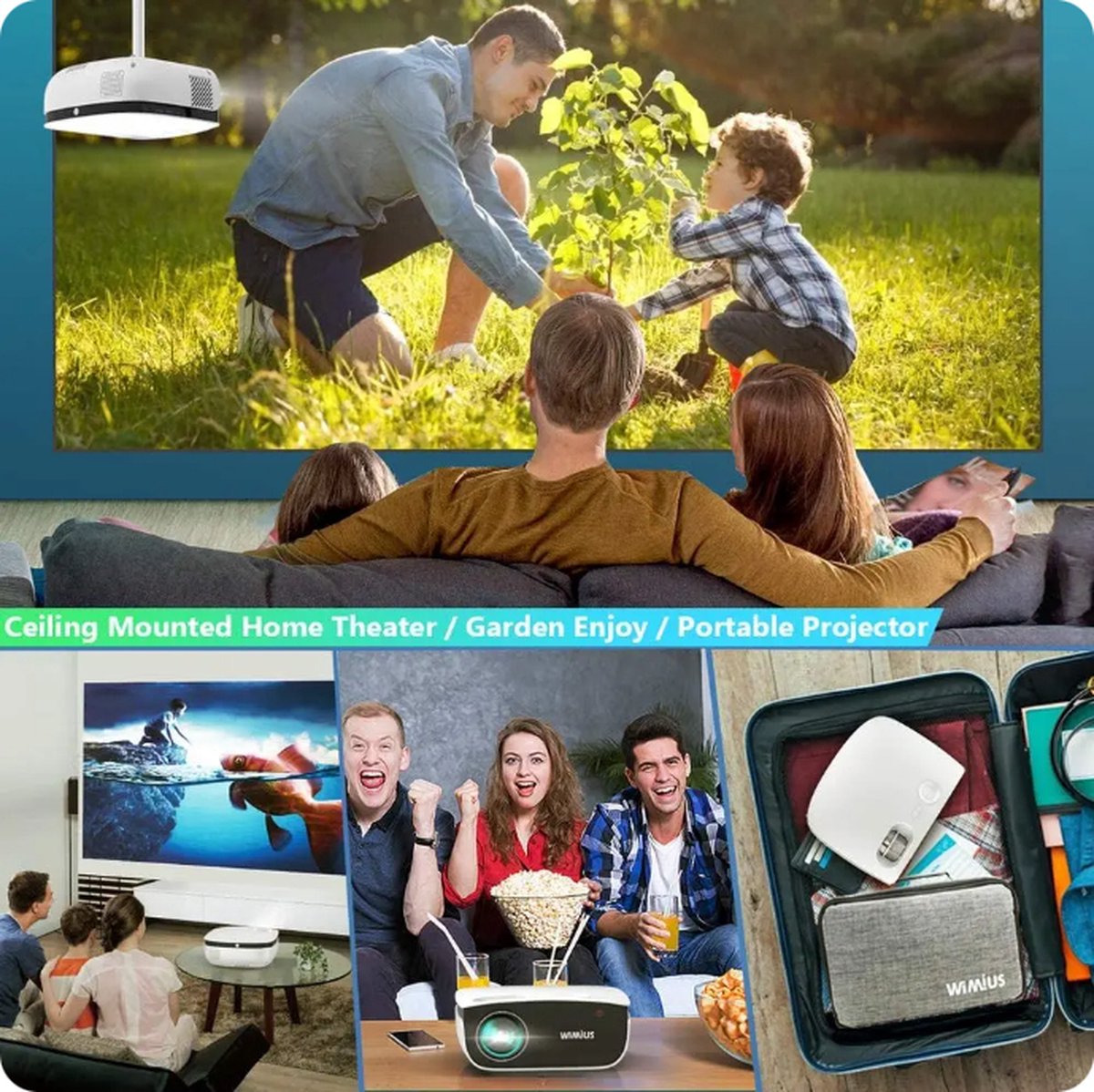 K5 Wifi Bluetooth Draagbare Projector