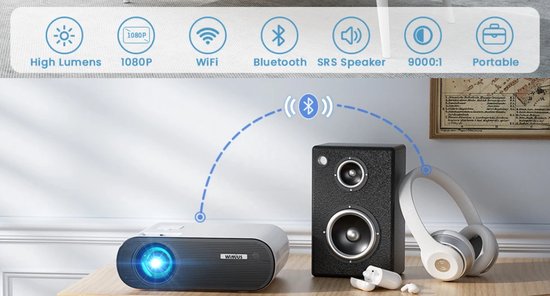 K5 Wifi Bluetooth Draagbare Projector