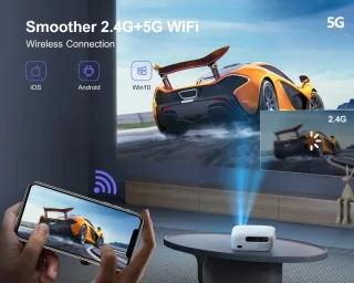 K7 5G Wifi Bluetooth Full HD 1080P 4K Projector