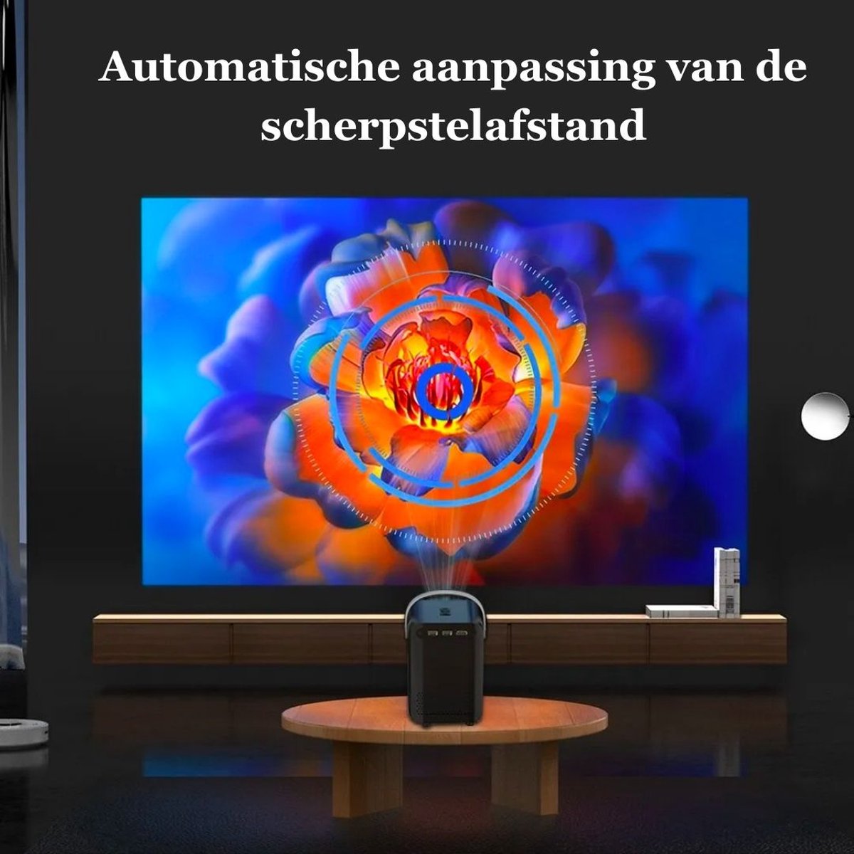 KoopKrachtig Mini Beamer 1080P Zwart 4GB/16GB
