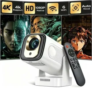 Kzq draagbare projector wit