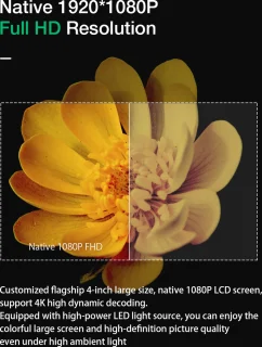 LED Projector 1080P Bluetooth Beamer