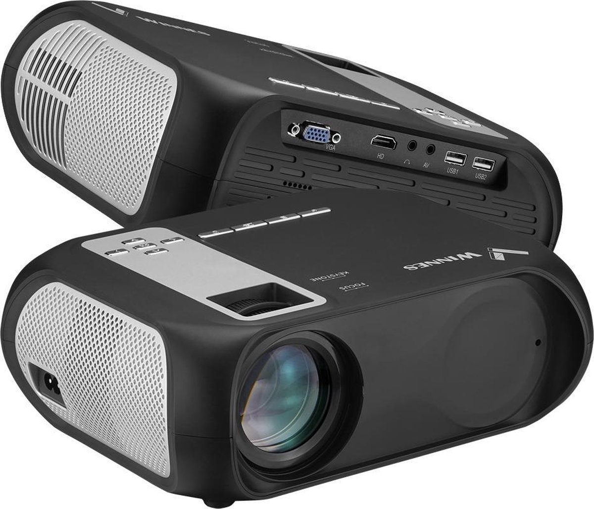 LED Wifi projector 1080P met afstandsbediening Home Theater 6500 lumen