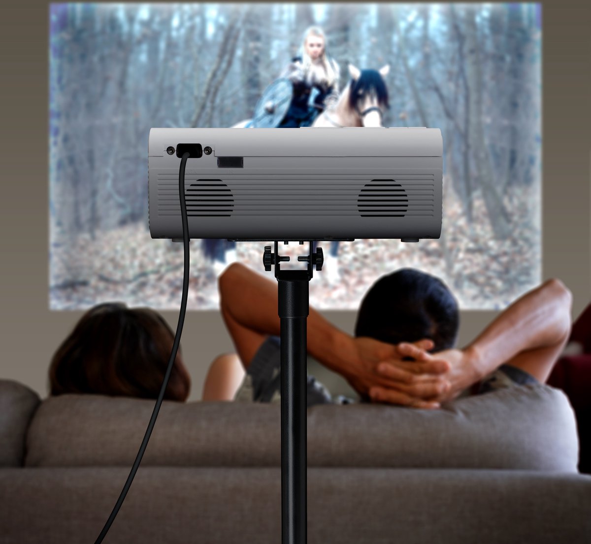 Lenco LPJ-280WH Full HD Beamer Wit