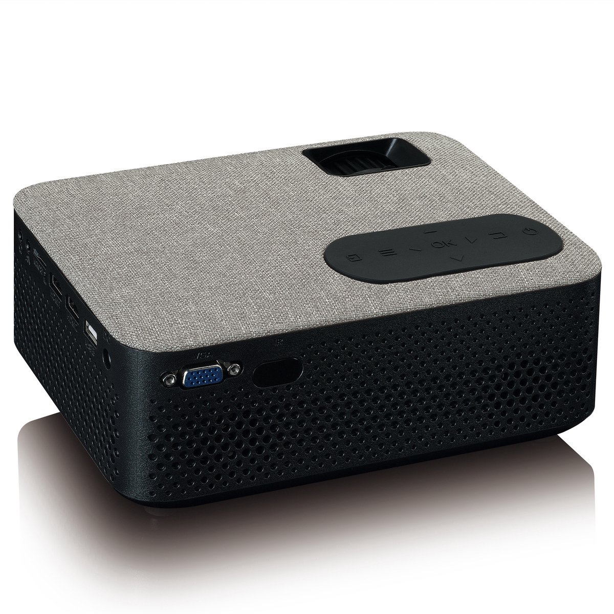 Lenco LPJ-700BKGY Full HD Mini Beamer Zwart