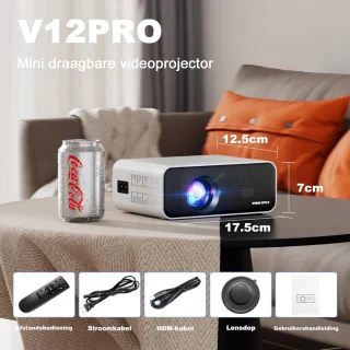 Lexium Mini Beam projector met projectiescherm