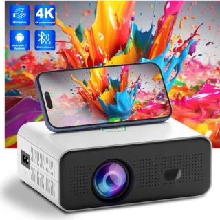 Lexium Mini Beam projector met projectiescherm