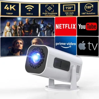 Lexium Mini projector inclusief beamerscherm