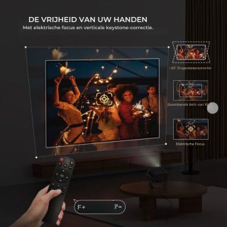 Wat vinden we goed aan de Livista Smart Beamer 4K - Mini Beamer