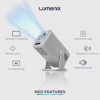 Lumenix NEO Mini Beamer 2025 Wit