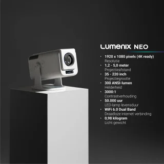 Lumenix NEO Mini Beamer 2025 Wit