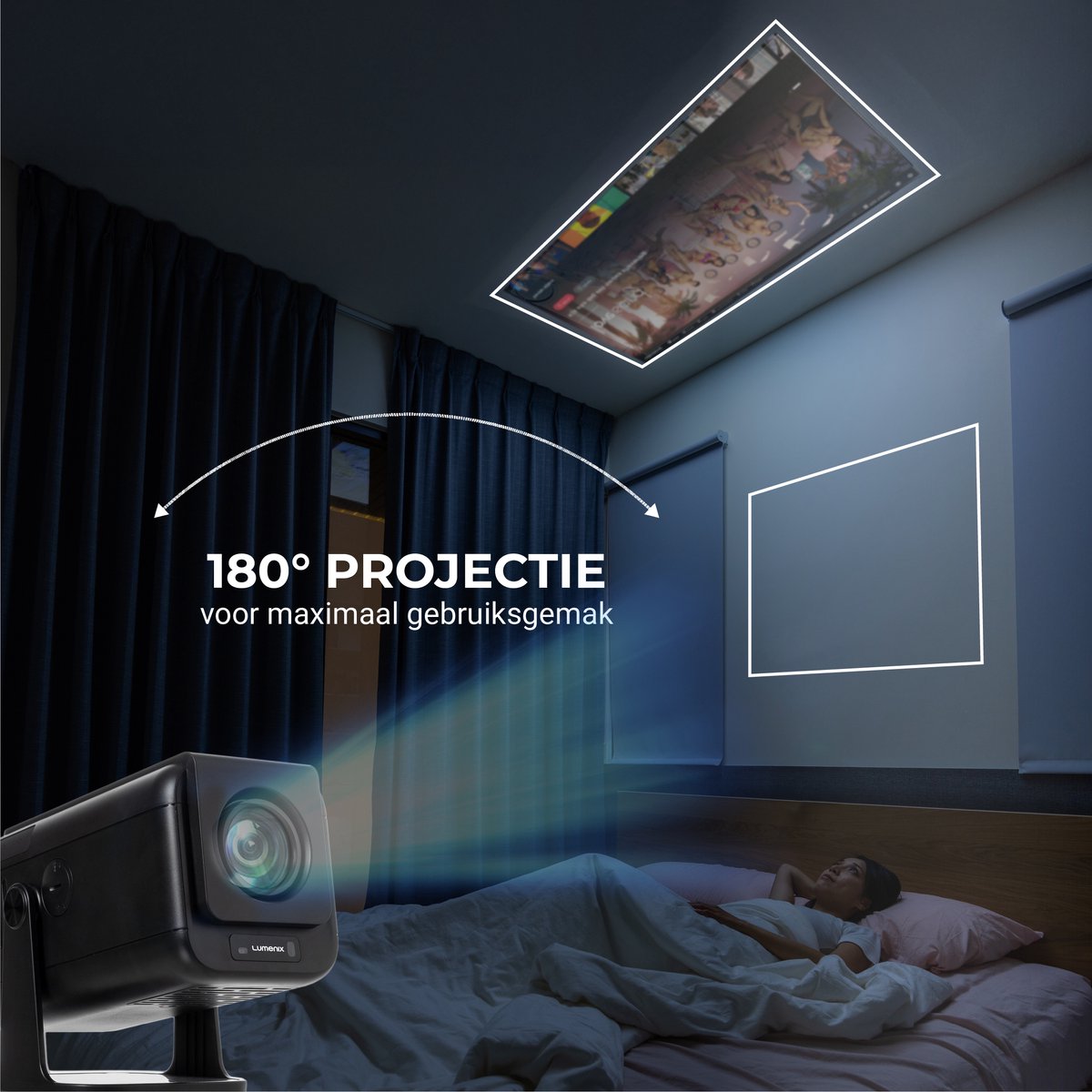 Lumenix NEO Mini Beamer 2025 Zwart