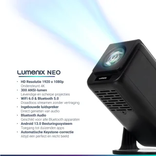 Lumenix NEO Mini Beamer 2025 Zwart