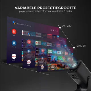 Lumenix NEO Mini Beamer 2025 Zwart