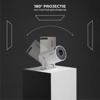 Lumenix R1 Mini Beamer Smart TV 4K Projector Wit